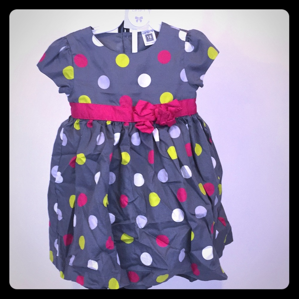 Carter 18M formal spotted dress
